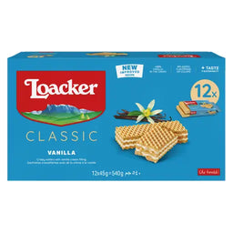 Loacker Classic Vanilla 12x45g im Karton - Produktbild