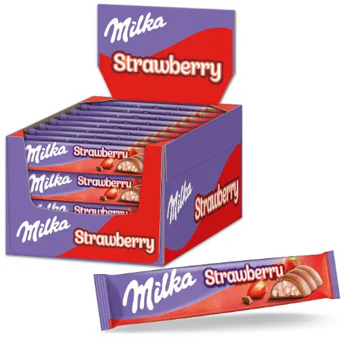 Milka Erdbeer Riegel 36x36,5g im Karton
