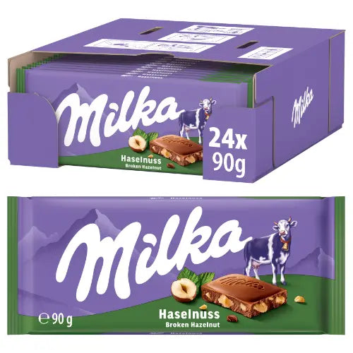 Milka Haselnuss 24x90g