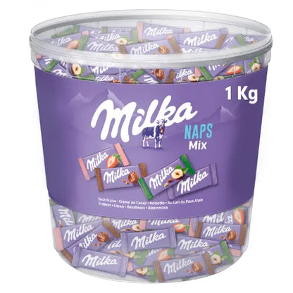 Milka Naps Mix 1000g in der Dose