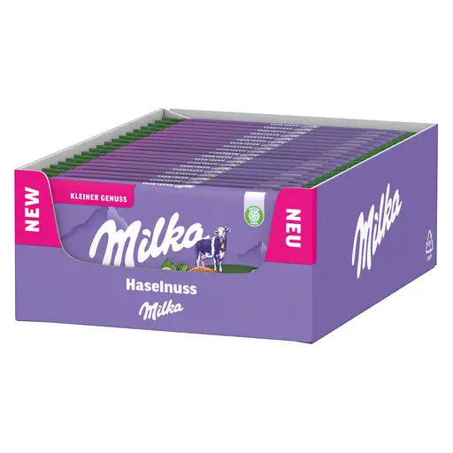 Milka Hazelnuts Schokoladentafel 45 GR 19x45g im Schaumstoffträger - Produktbild