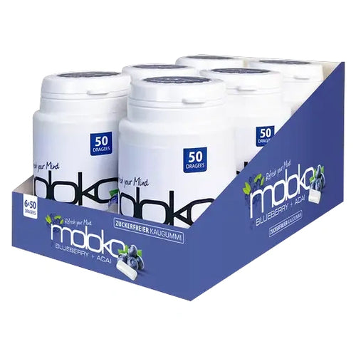 Moloko Kaugummi Blueberry + Acai 6x50 Dragees