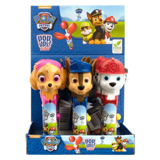 Paw Patrol Pop ups Lollipop 12 Stück im Karton