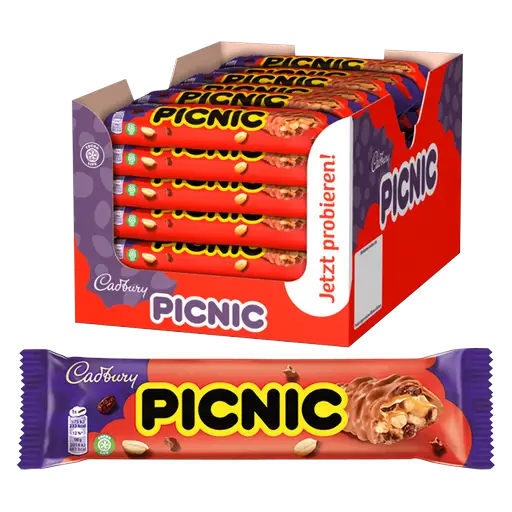 Cadbury Picnic Schokoriegel 36 Stück im Karton