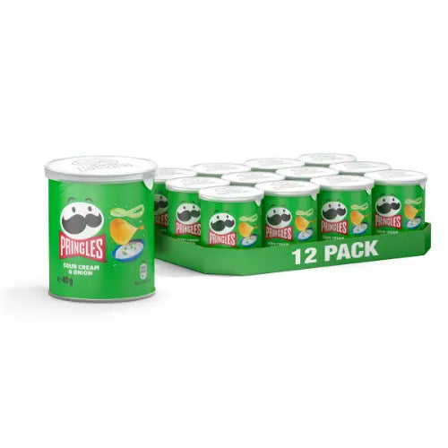 Pringles Sour Cream& Onion 12x40g im Karton