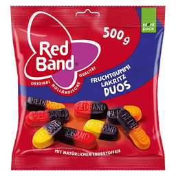 Red Band Fruchtgummi Lakritz Duos 500g im Beutel