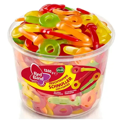 Red Band Fruchtgummi Schnuller 100 Stück in der Dose