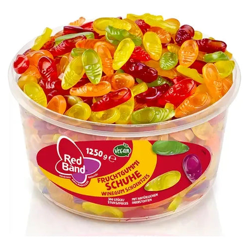 Red Band Fruchtgummi Schuhe 500 Stück in der Dose
