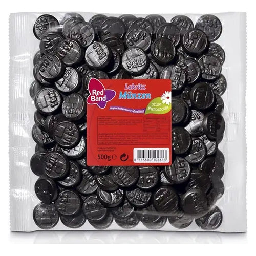 Red Band Lakritz Münzen 500g im Beutel