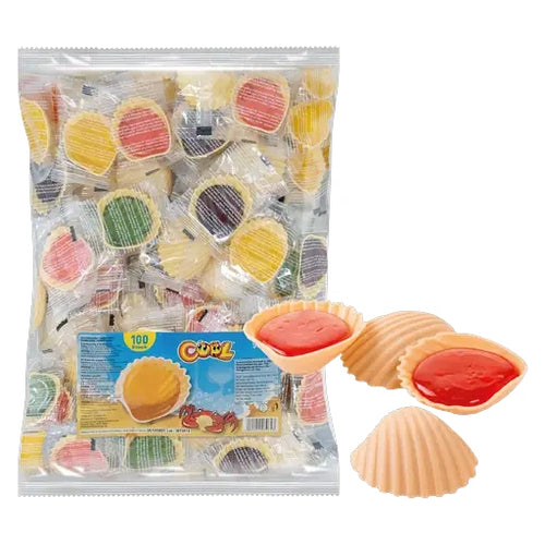 Schleckmuscheln einzeln verpackt 100 Stück im Beutel