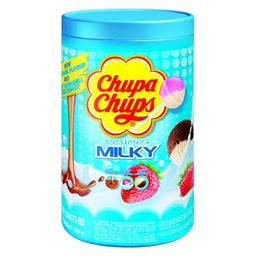 Chupa Chups Schlemmerlutscher Milky 100 Stück in der Dose