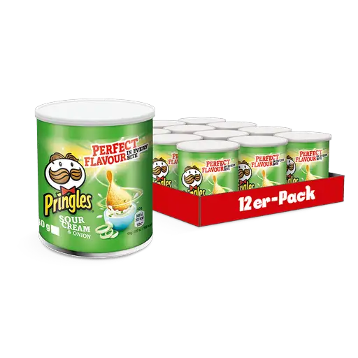 Pringles Sour Cream& Onion 12x40g im Karton