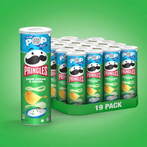 Pringles Sour Cream & Onion 19x165g im Karton