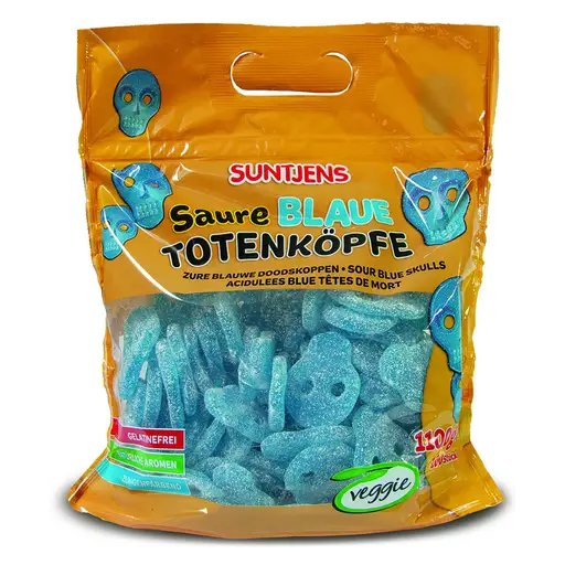 Suntjens Saure Blaue Totenköpfe 100 Stück im Beutel