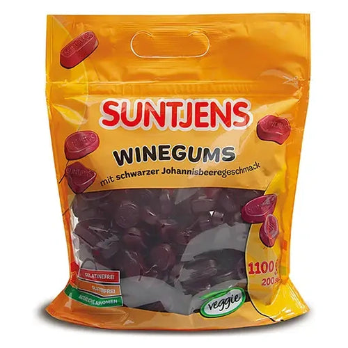 Suntjens Cassis Winegums 100 Stück im Beutel