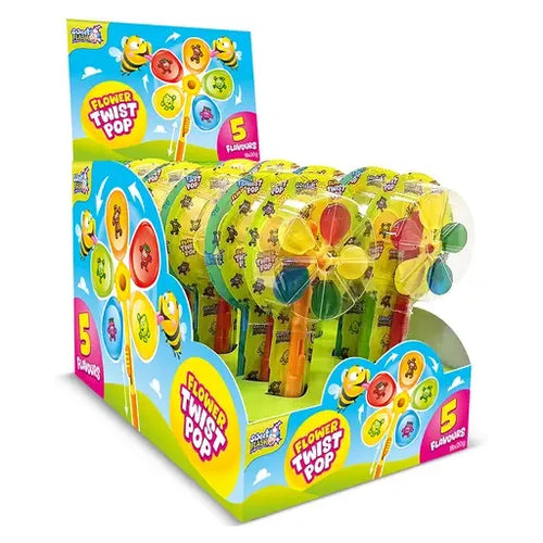Sweet Flash Flower Twist Pop 18 Stück im Karton