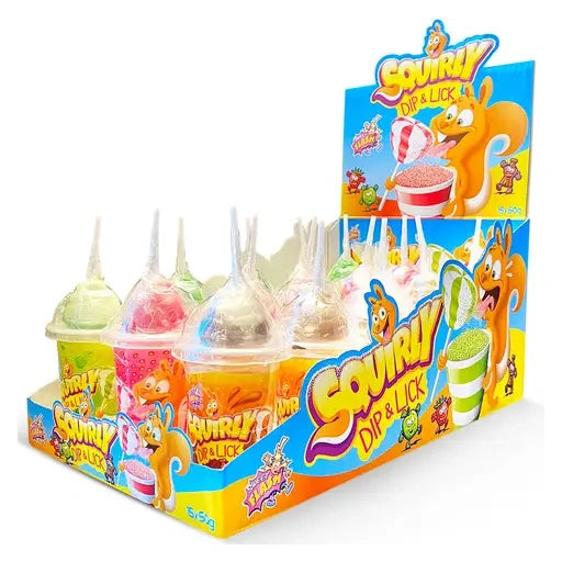 Sweet Flash Squirly Dip&Lick 15 Stück im Karton