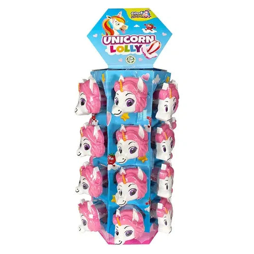 Sweet Flash Unicorn Lolly 24 Stück im Display
