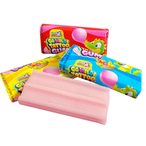 Sweet Flash Go Wild! Tattoo Gum 200 Stück im Karton