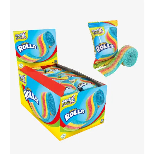 Sweet Flash Gummy Rolls 24 Stück im Karton