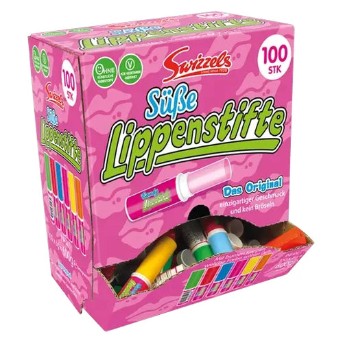 Swizzels Candy Lipstick Fizzers 100 Stück in der Dose
