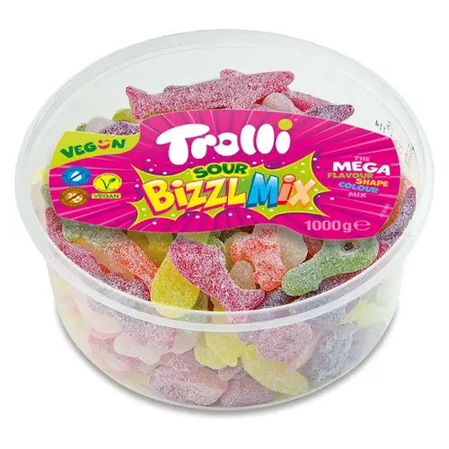 Trolli Sour Bizzl Mix 1000g in der Dose
