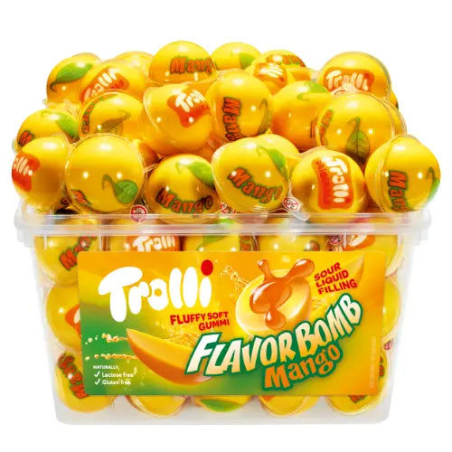 Trolli Flavor Bomb Mango 60 Stück in der Dose