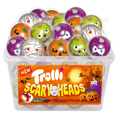 Trolli Scary Heads 60 Stück in der Dose