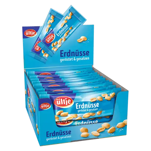ültje Erdnüsse geröstet und gesalzen 20x50g im Karton