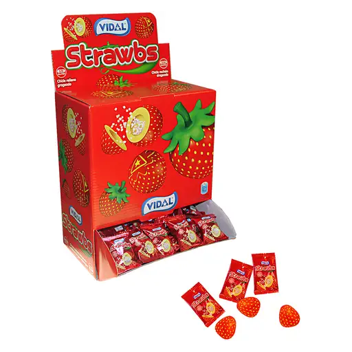 Vidal Strawbs 200 Stück im Karton