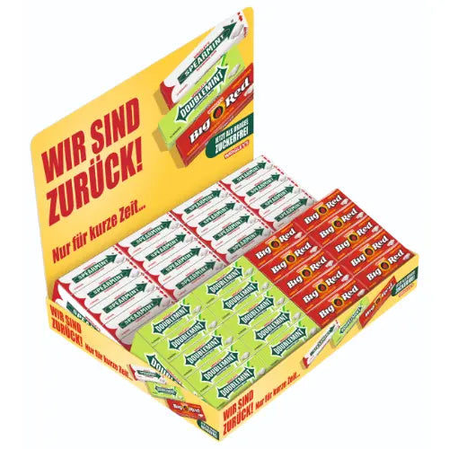 Wrigley’s Retro-Karton (Spearmint, Doublemint, Big Red) 120x10 Dragees