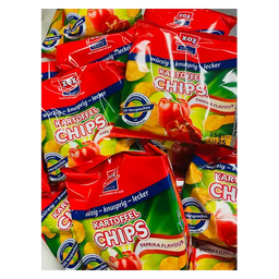 XOX<br> Karnevalschips Paprika<br> 56x25g im Karton<br>