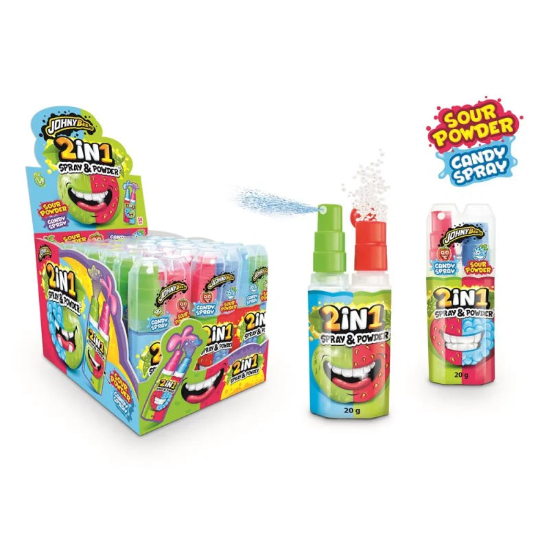 Johny Bee 2 in 1 Spray & Powder mit 3 Geschmacksrichtungen