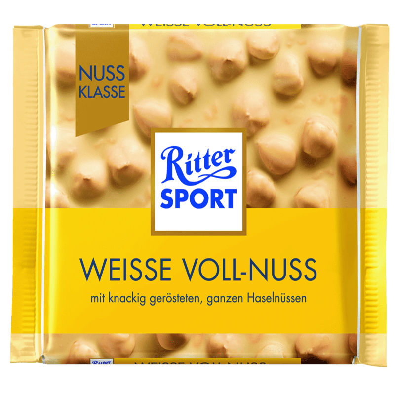Ritter Sport<br> Weisse Voll-Nuss<br> 100g<br>