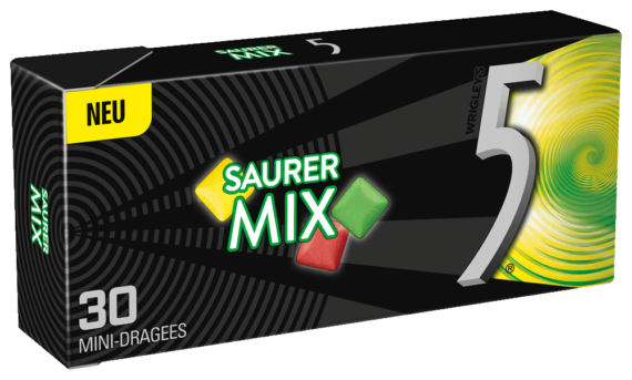 5 Gum<br> Saurer Mix<br> 12x30 Dragees<br>