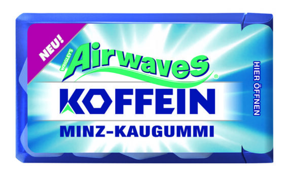 Wrigley's Airwaves<br> Koffein Minz-Kaugummi<br> 9x8 Dragees<br>