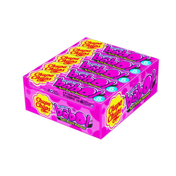 Chupa Chups<br>  Big Babol Tutti Frutti<br>  20 Stück im Karton<br>