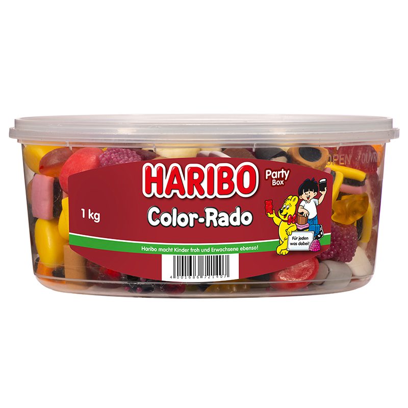 Haribo<br> Color-Rado<br> 1kg in der Dose<br>
