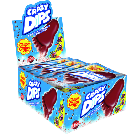 Chupa Chups<br>  Crazy Dips Cola<br>  24 Stück im Karton<br>