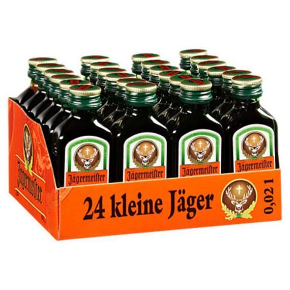 Jägermeister<br>  35% vol<br>  24x0,02l im Karton<br>