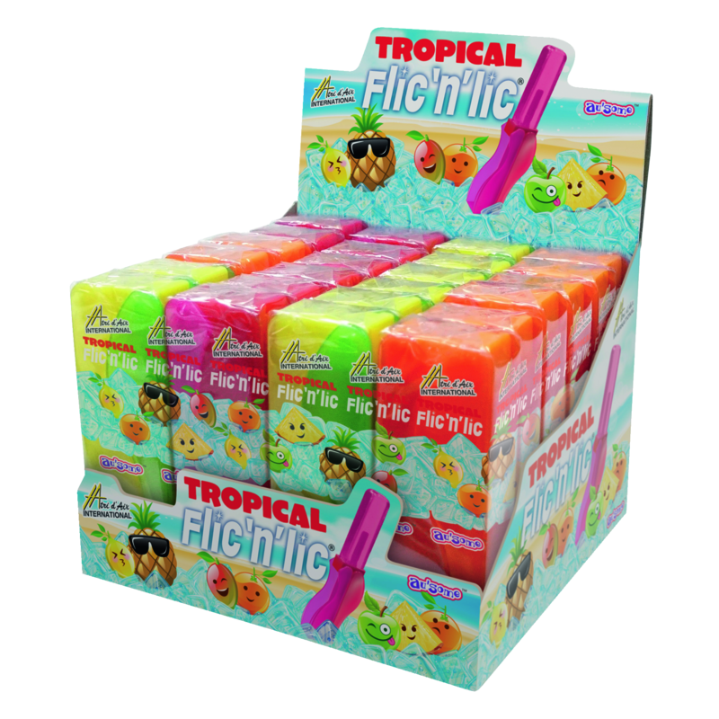 au'some<br> flic 'n' Lic tropical<br> 24 Stück im Karton<br>