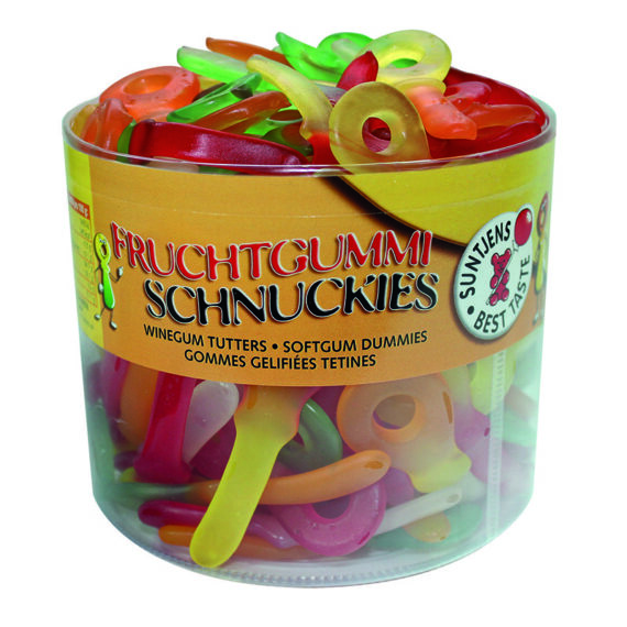 Suntjens<br> Fruchtgummi Schnuckies<br> 100 Stück in der Dose<br>