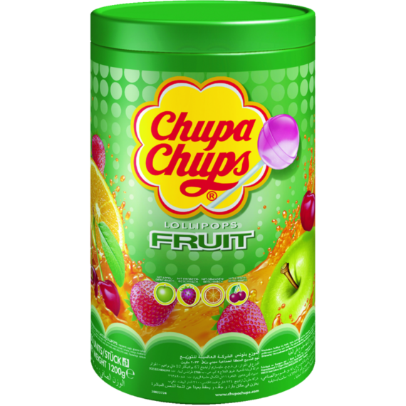 Chupa Chups<br>  Frucht<br>  100 Stück in der Dose<br>