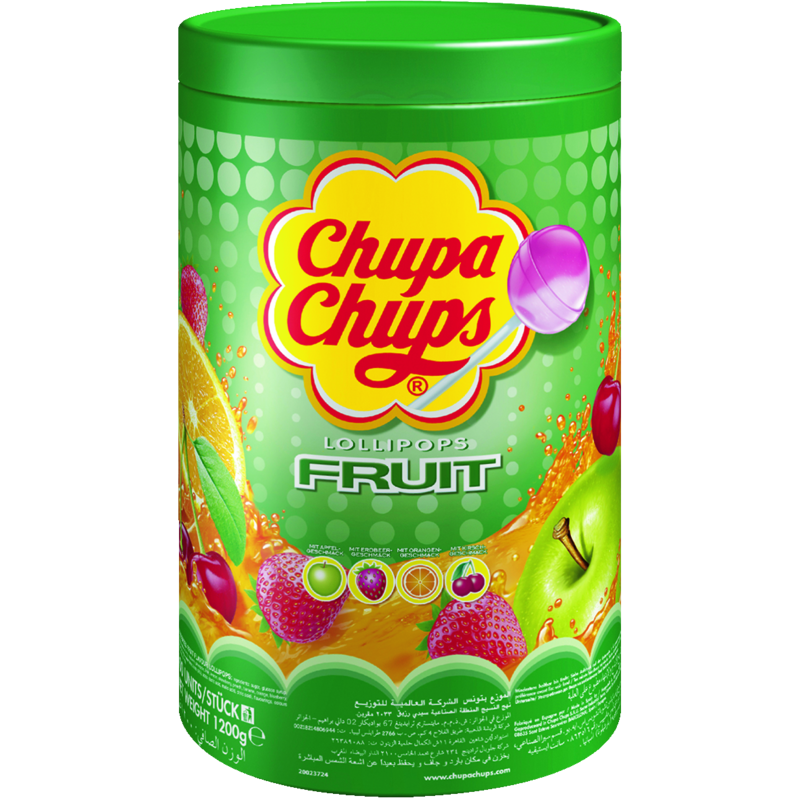 Chupa Chups<br>  Frucht<br>  100 Stück in der Dose<br>