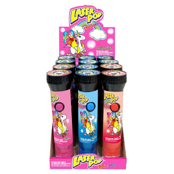 Kidsmania<br> Laser Pop Unicorn<br> 12 Stück im Karton<br>