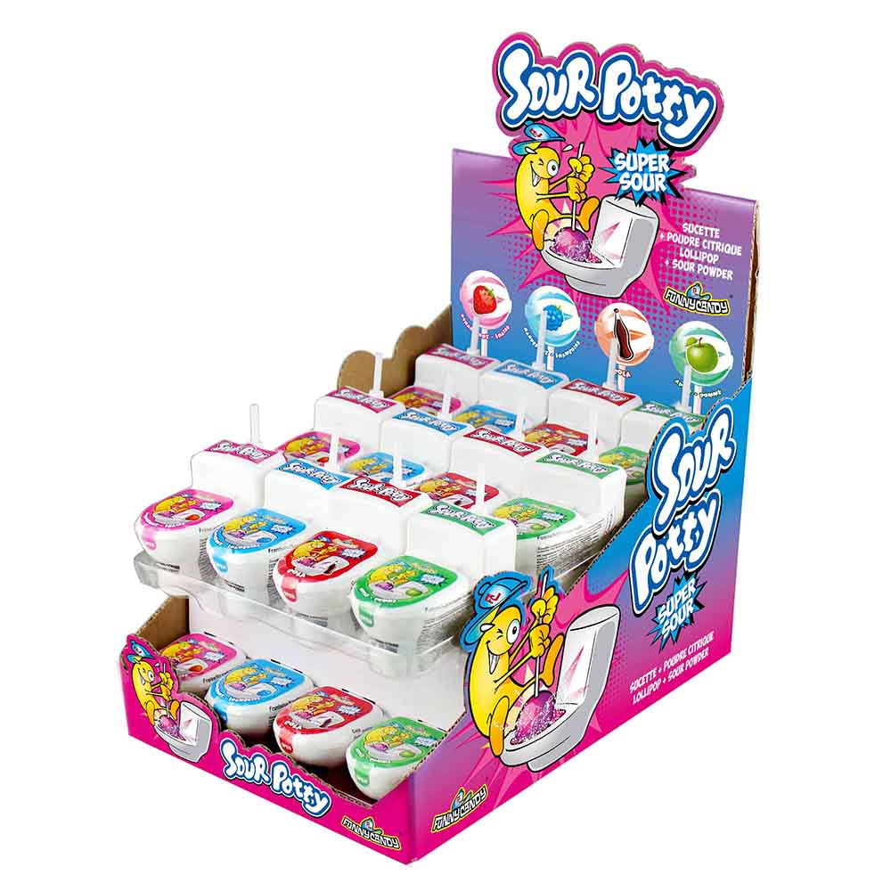 Funny Candy<br> Sour Potty<br> 24 Stück im Karton<br>