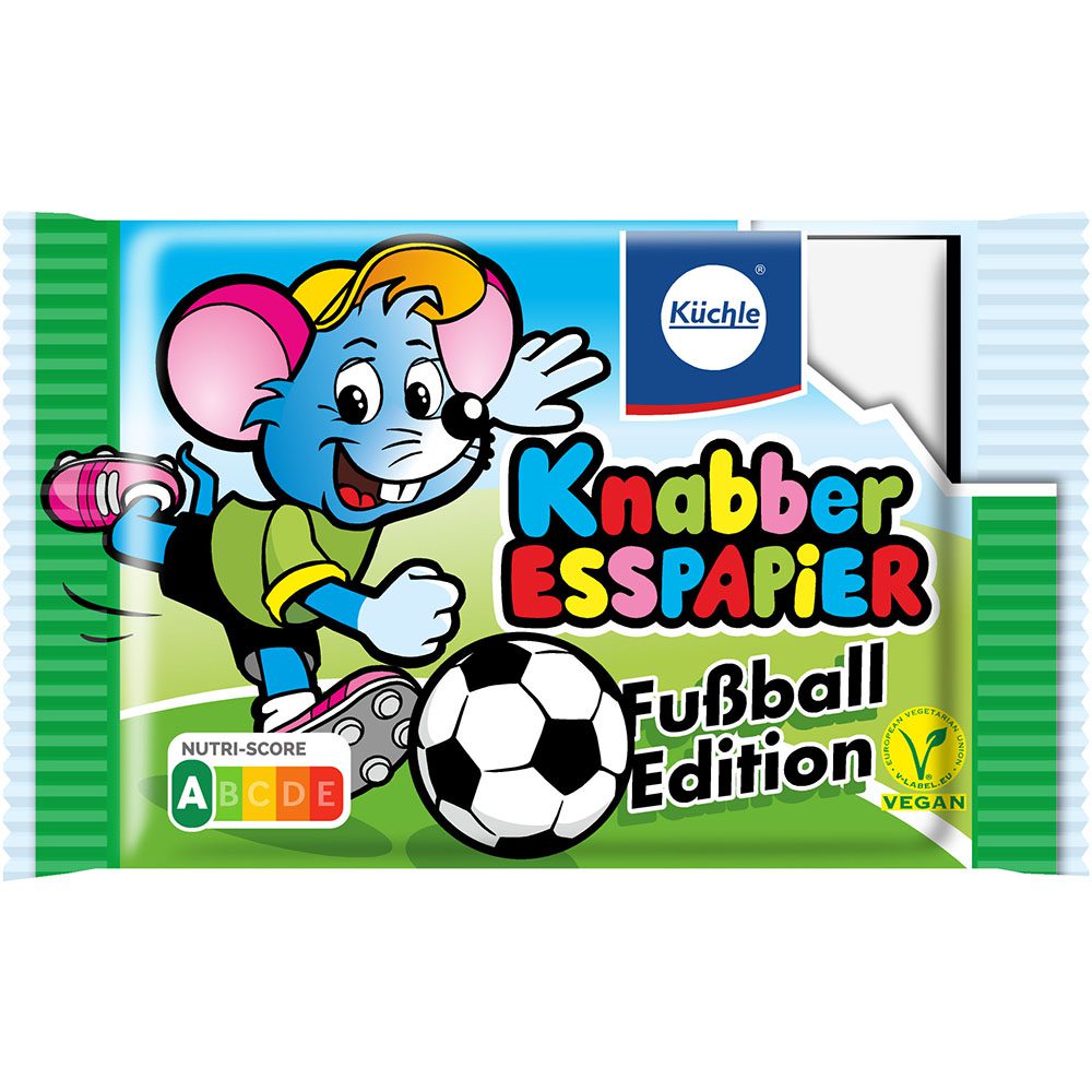 Küchle<br> Knabber Esspapier Fussball<br> 5x25g<br>