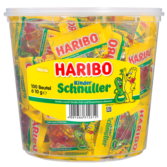 Haribo Kinder Schnuller Minibeutel Dose