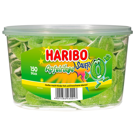 Haribo Saure Apfelringe Dose