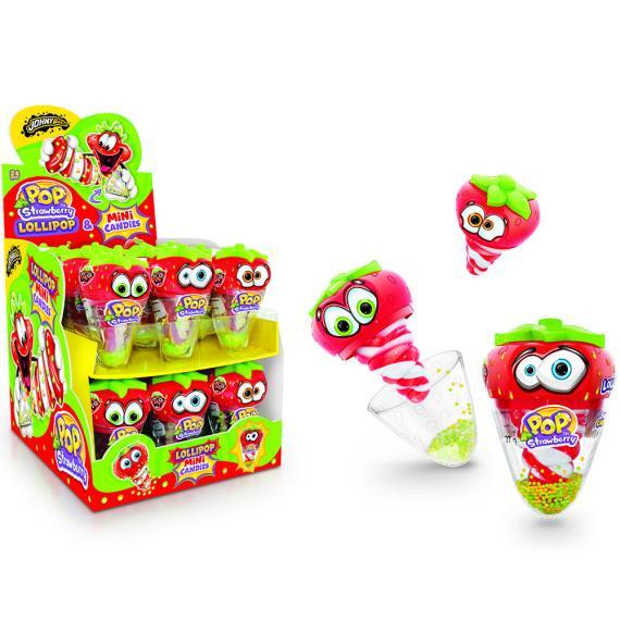 Johny Bee Pop Strawberry Lollipop & Mini Candies